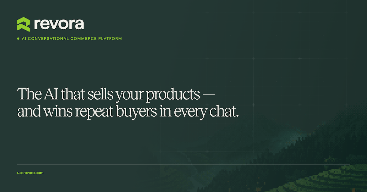 Revora Sign The AI that sells your product, and wins repeat buyers in every chat ...